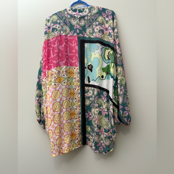 Anthropologie Multicolor Paisley Kimono - Picture 8 of 12